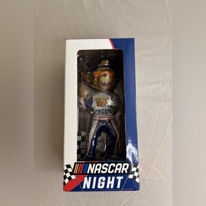 Nascar Blue Orange Action Figure Playset